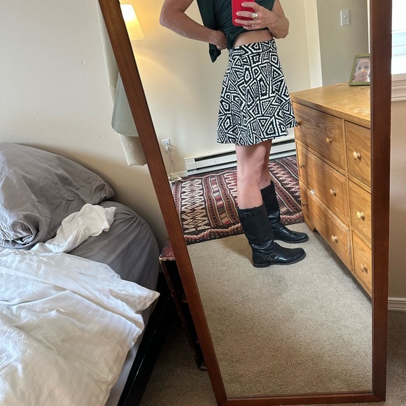 Zara black and white mini skirt Size S - Picture 2 of 7